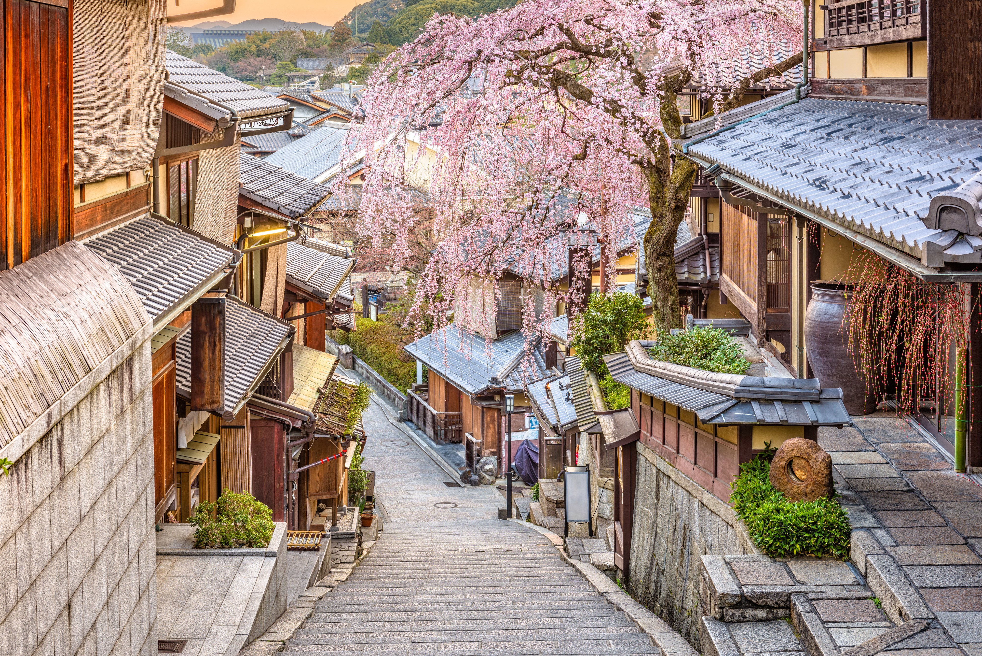 日本风景壁纸高清小镇图片